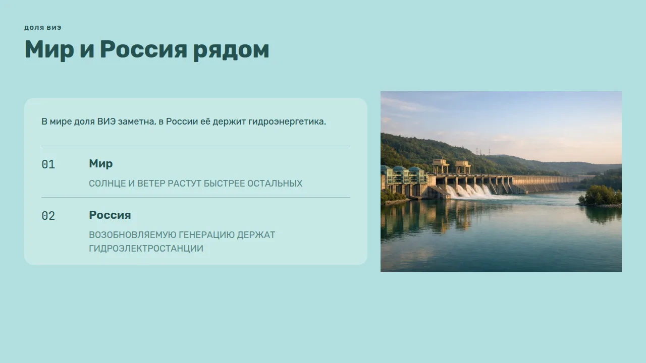 Слайд «Мир и Россия рядом»