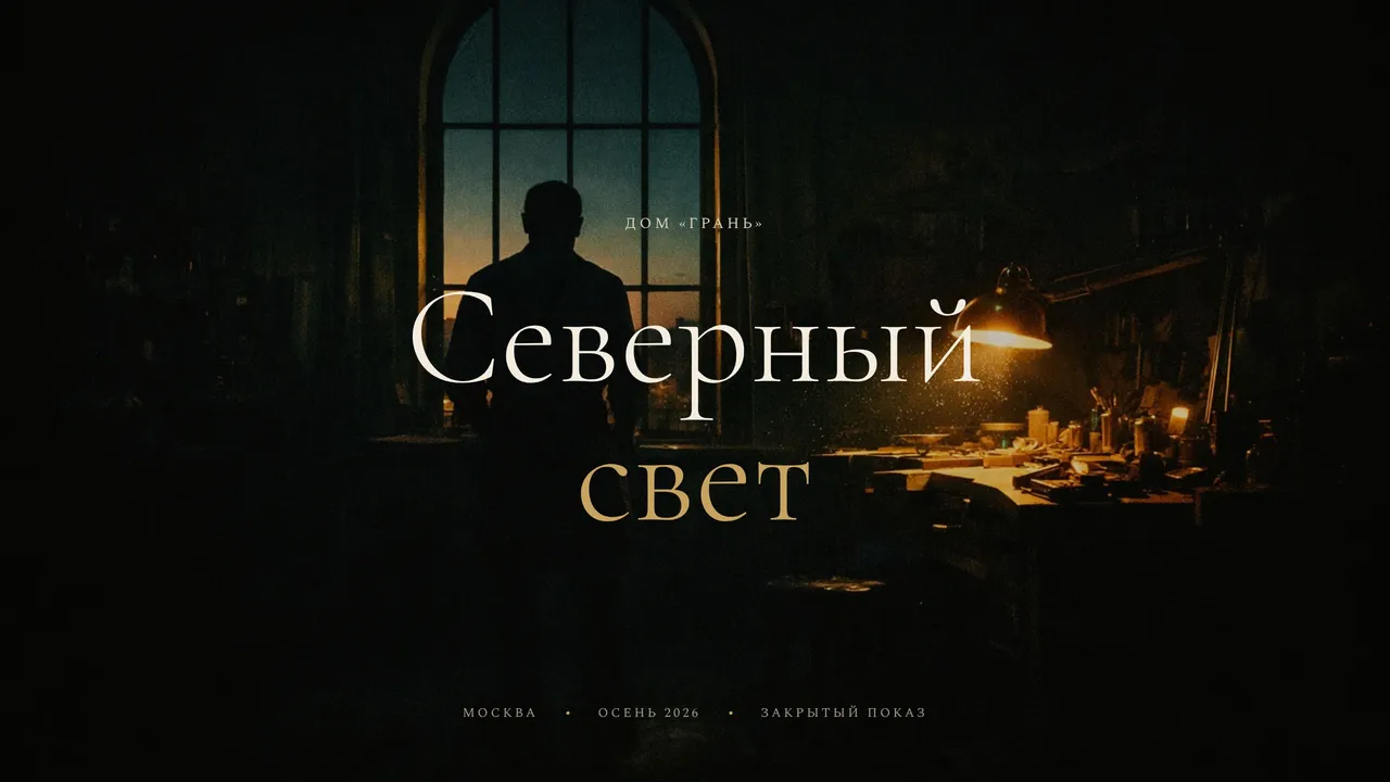 Шаблон презентации для бренда и премиум-клиентов «Ателье»: титульный слайд