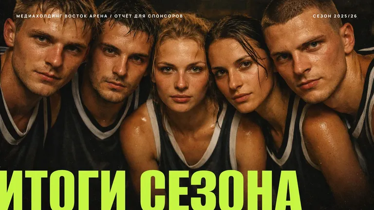 Шаблон презентации для спортивного клуба и спонсоров «Трибуна»: титульный слайд